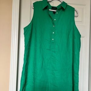 NWT Tahari 100% Linen Dress 2X